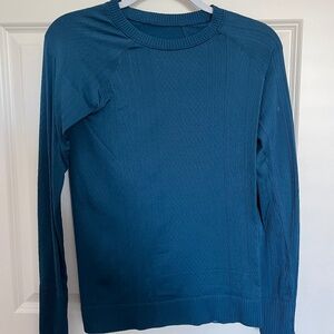 Lululemon Blue Womens Long Sleeve Top